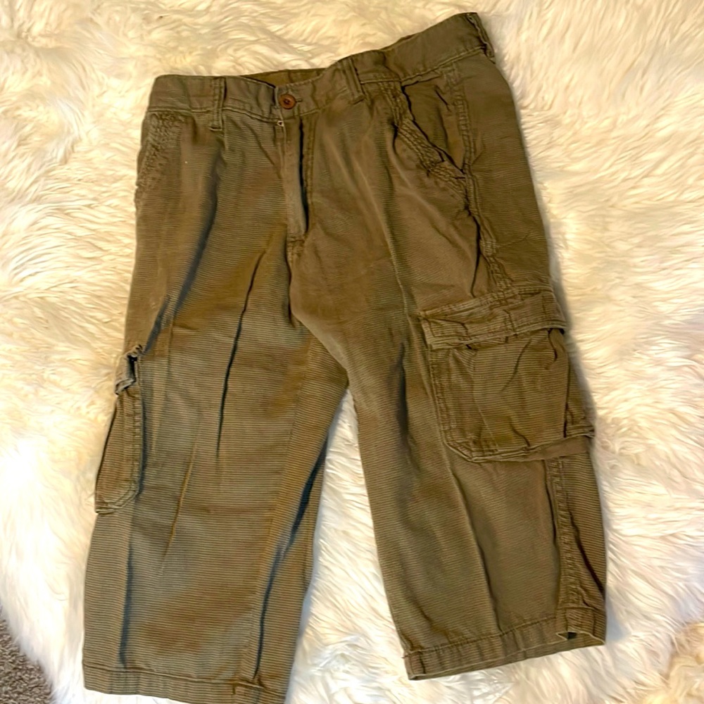 PD&C Mens Sz30 Cotton Authentic Quality Cargo Knickers, rare find. Olive